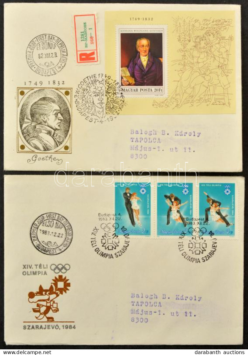 1982-1983 Teljes FDC évfolyamok (38 Db 1982-ből és 35 Db 1983-ból) (18.900) - Altri & Non Classificati