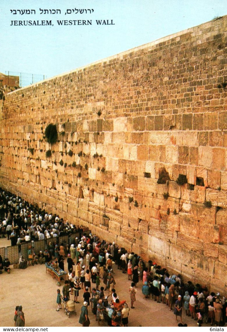 19714 JERUSALEM  WESTERN  WALL    ( 2 Scans) - Israel