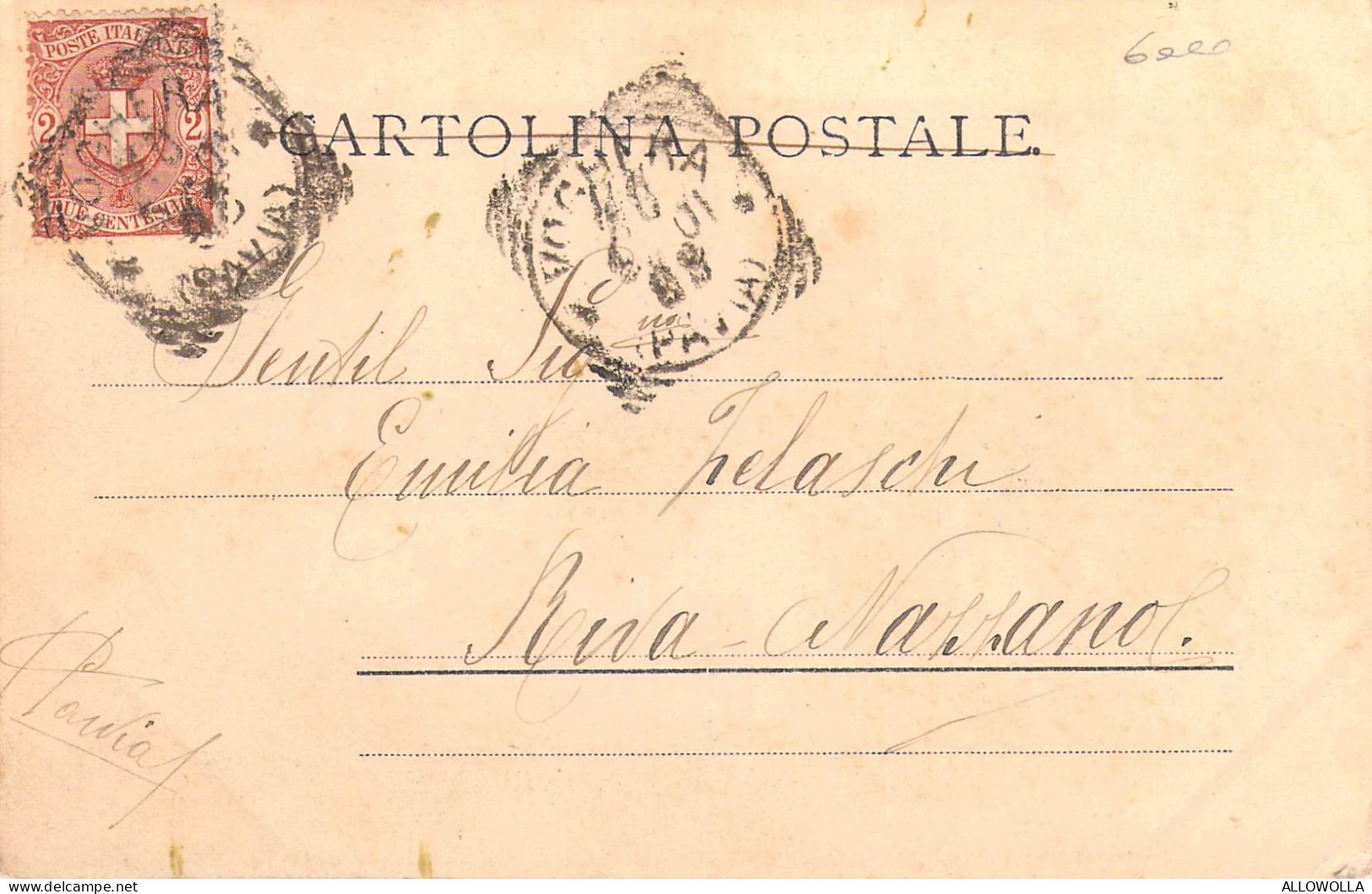 24239 " RICORDO DI TORINO-GRAN MADRE DI DIO E MONTE DEI CAPPUCCINI " PANORAMA-VERA FOTO-CART. POST. SPED. 1901 - Kerken