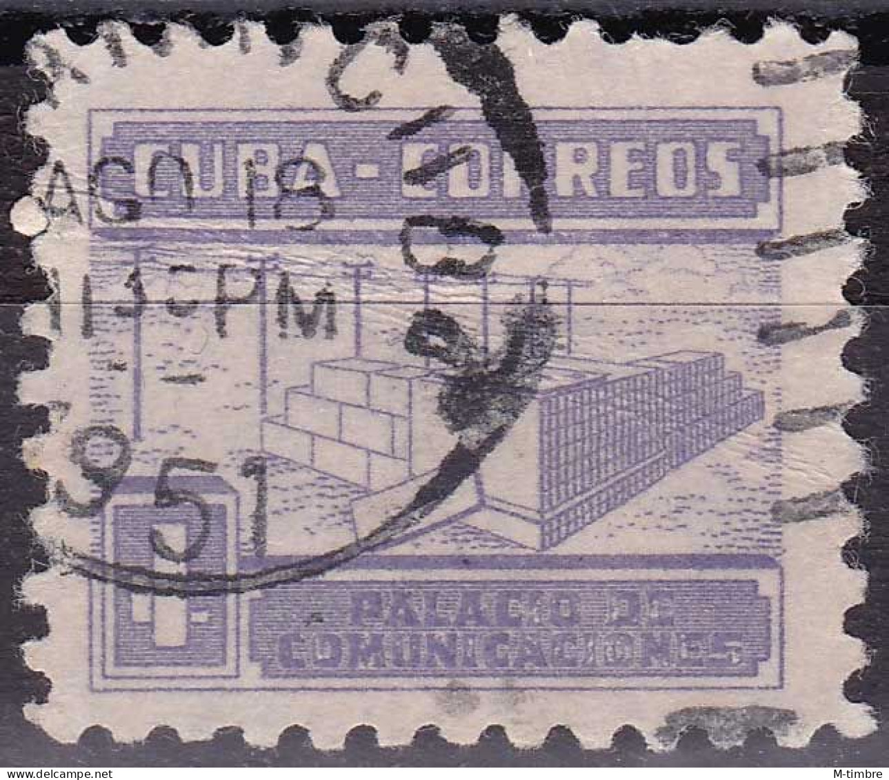 Cuba YT 345 Mi Z11 Année 1951 (Used °) - Usati