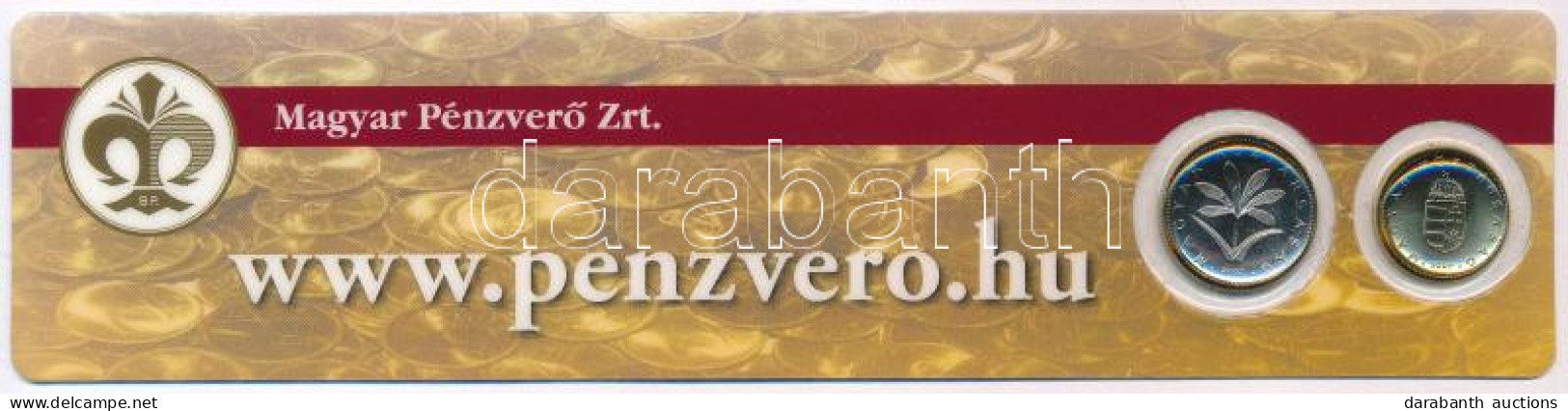 2007. 1Ft + 2Ft "Magyar Pénzverő Zrt." Vonalzós Dísztokban T:UNC - Ohne Zuordnung