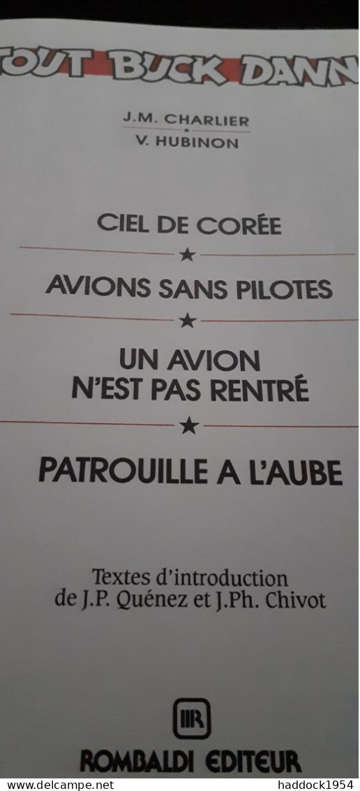 les aventures de BUCK DANNY tomes 2 à 5 CHARLIER HUBINON ROMBALDI 1987