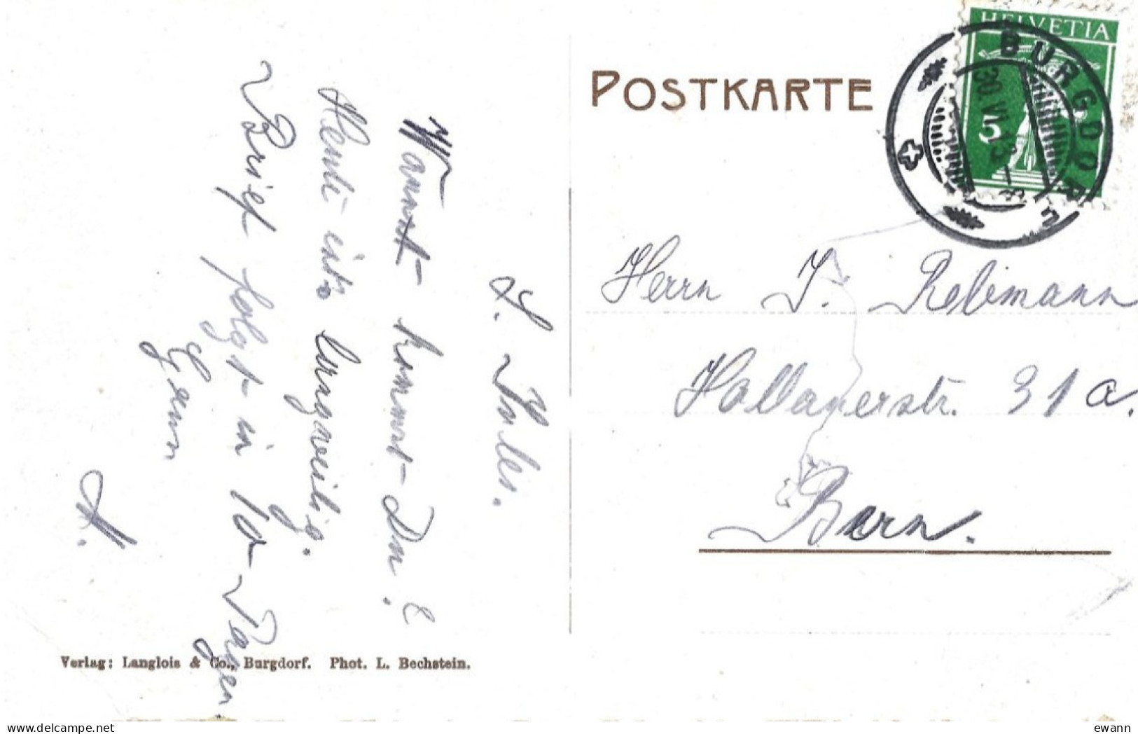 Suisse - CPA Colorisée- Burdorf - Berthoud