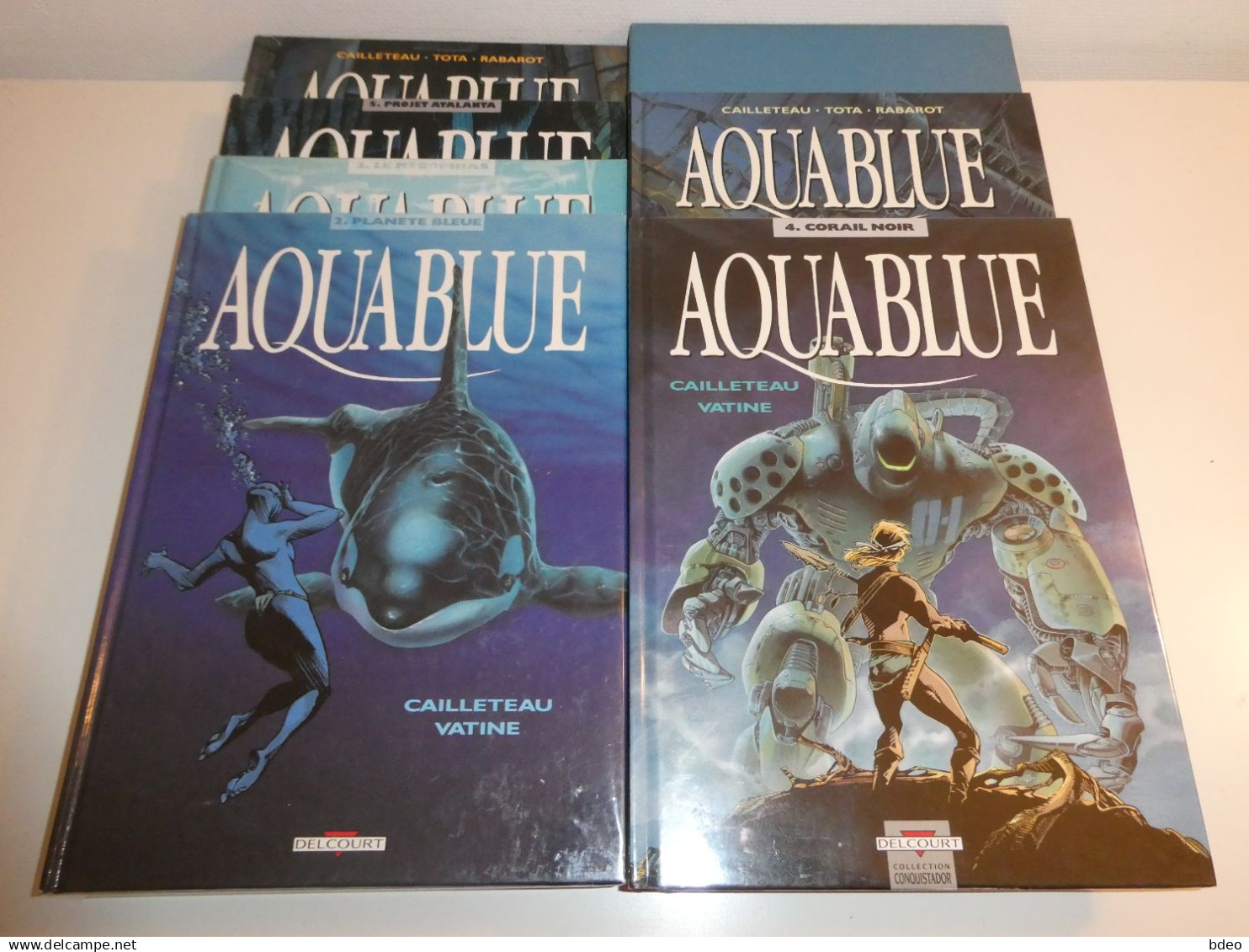 LOT EO AQUABLUE TOMES 2/3/4/5/7/8/9 + COFFRET + 2 EX-LIBRIS / TBE - Paquete De Libros