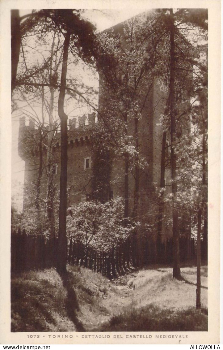 24241 " TORINO-DETTAGLIO DEL CASTELLO MEDIOEVALE " -VERA FOTO-CART. POST. SPED. 1929 - Bridges