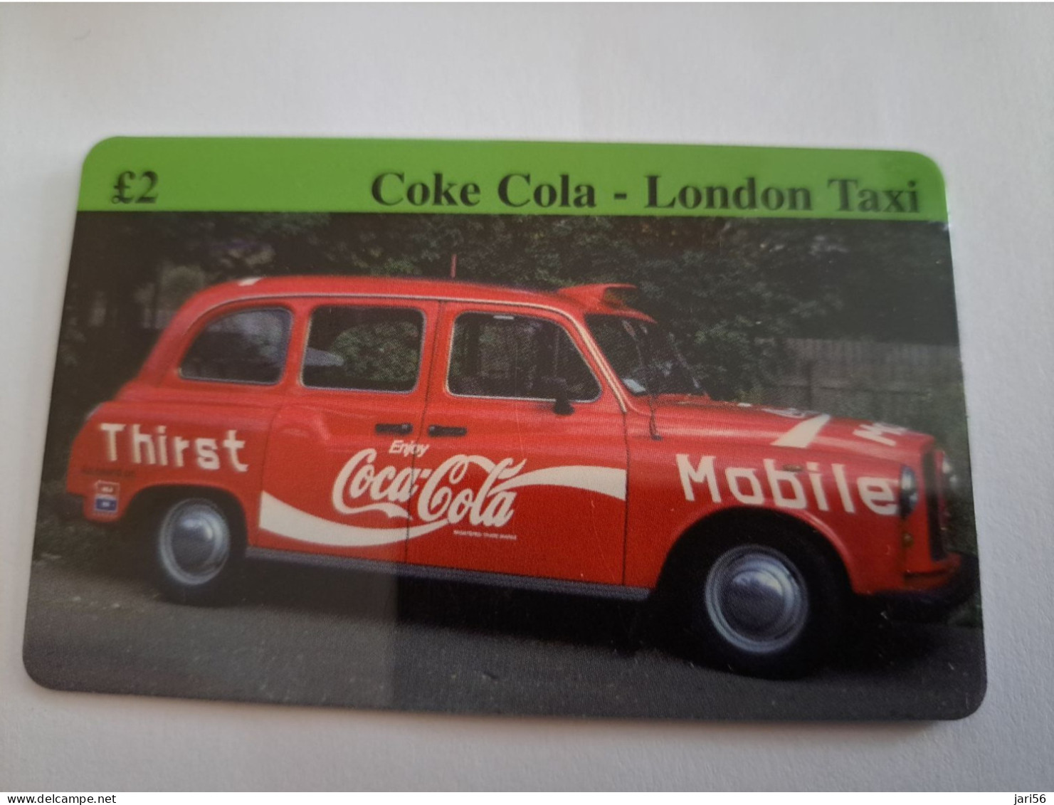 GREAT BRITAIN /2 POUND / COCA COLA / LONDON TAXI CAB/ CAR/ AUTO /    PHONECARD/  MINT  **15696** - [10] Collections