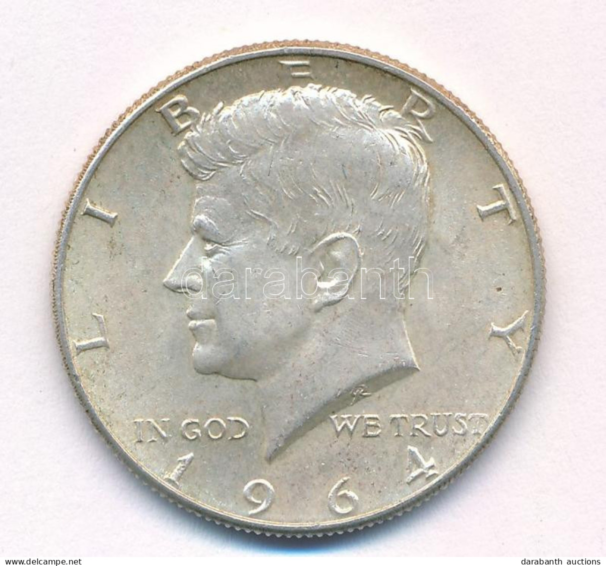 Amerikai Egyesült Államok 1964. 1/2$ Ag "Kennedy" T:AU USA 1964. 1/2 Dollar Ag "Kennedy" C:AU Krause KM#202 - Ohne Zuordnung