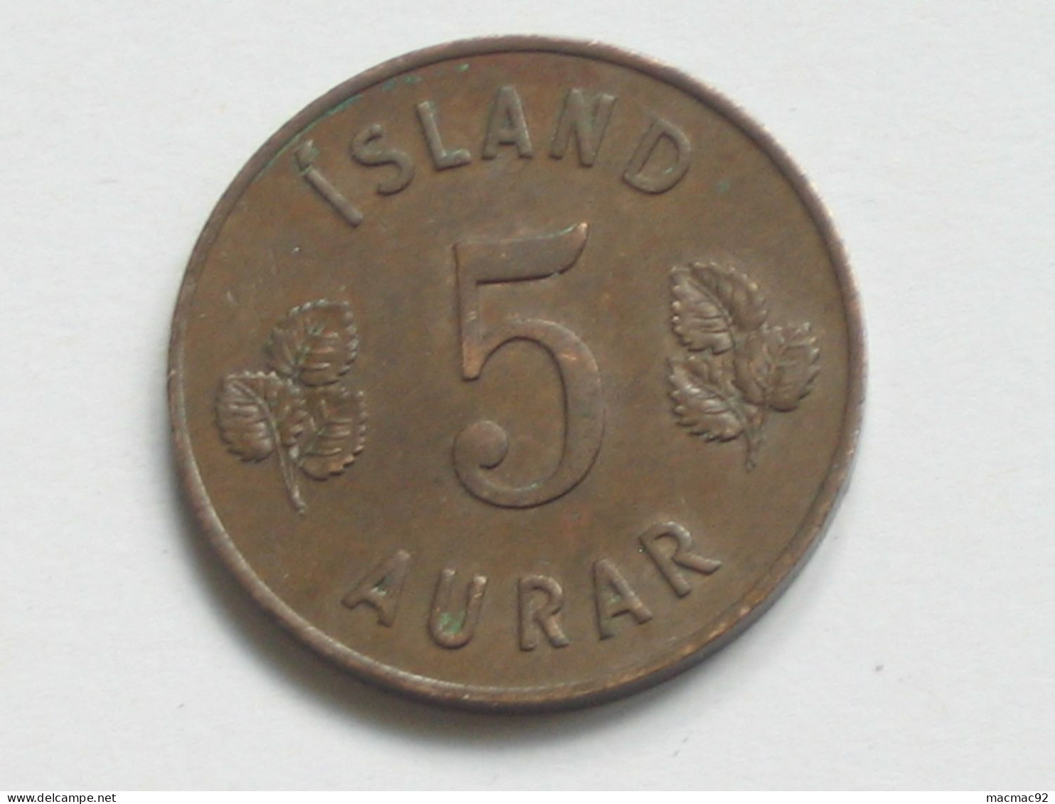 ISLANDE - Island 5 Aurar 1946  **** EN ACHAT IMMEDIAT **** - Islande