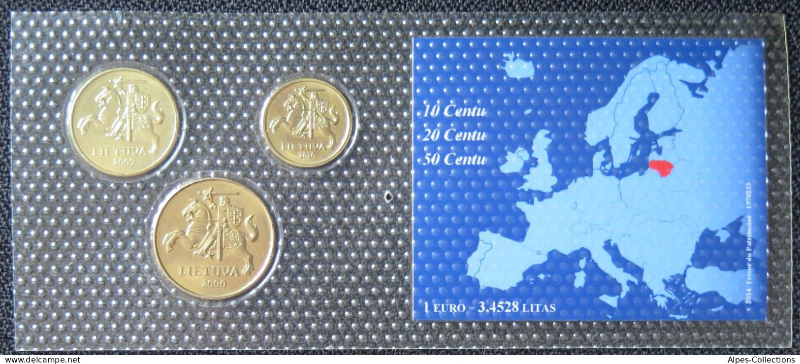 LTUX03 - LITUANIE - SERIE MONNAIES - 3 Pièces - 10,20,50 Centu - Lithuania