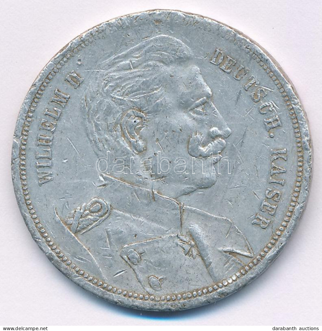 Német Birodalom 1888. "II. Vilmos / III. Frigyes" Al Emlékérem (39mm) T:F Ph. German Empire 1888. "Wilhelm II / Friedric - Sin Clasificación