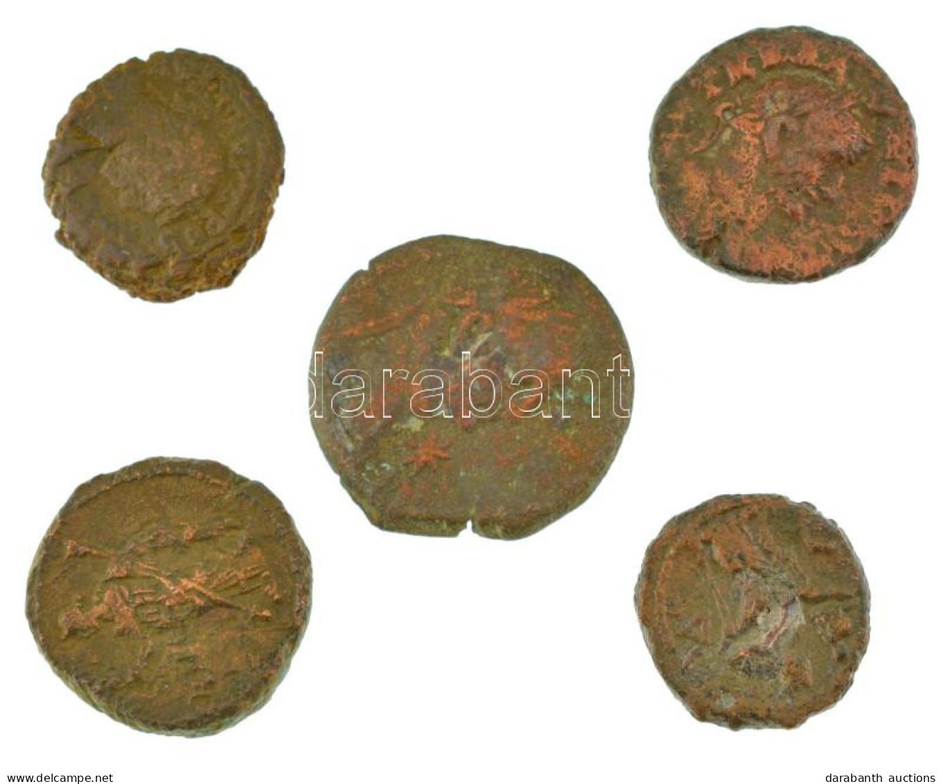 Római Birodalom / Egyiptom ~I-II. Század 5db-os Bronz érmetétel T:VF,F Roman Empire / Egypt ~1st-2nd Century 5pcs Bronze - Sin Clasificación