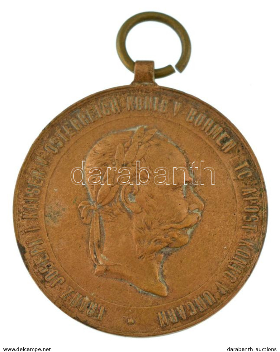 1873. "Hadiérem" Bronz Kitüntetés Mellszalag Nélkül T:XF,VF Hungary 1873. "War Medal" Bronze Decoration Without Ribbon C - Sin Clasificación