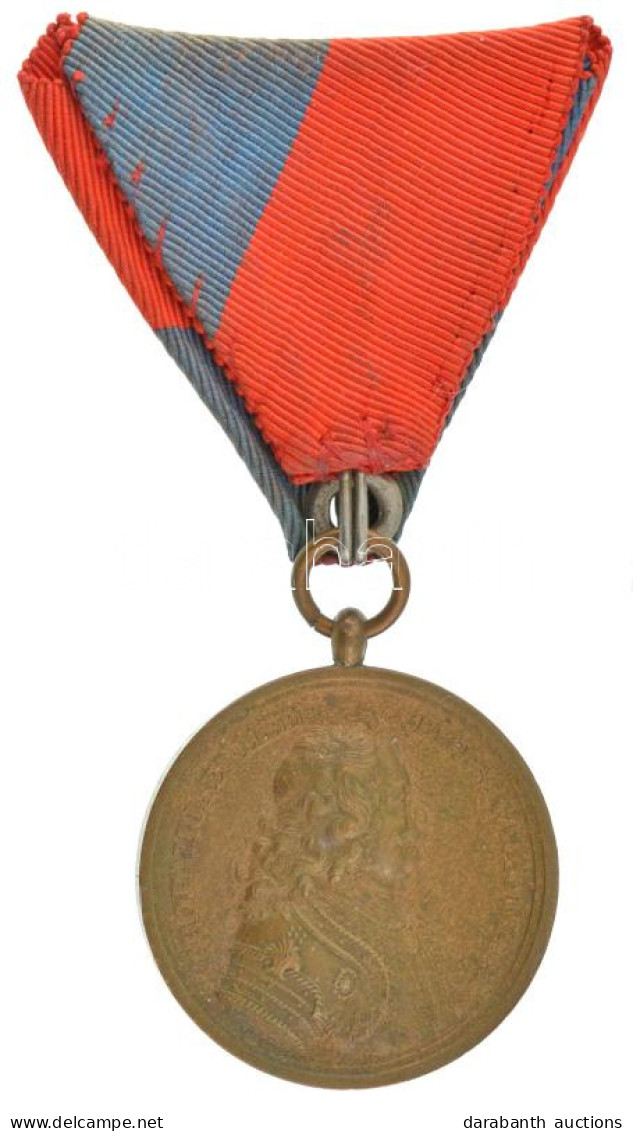 1938. "Felvidéki Emlékérem" Bronz Kitüntetés Fakó Mellszalagon T:XF Patina Hungary 1938. "Upper Hungary Medal" Bronze De - Non Classés