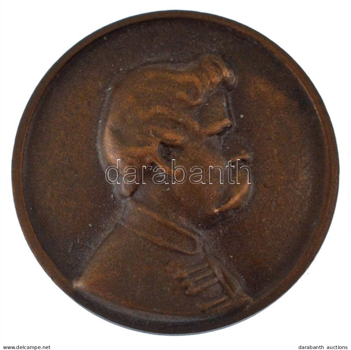 Major Aladár (1878-1970) ~1957. Arany Jánost ábrázoló Bronz Jelvény (20mm) T:AU - Sin Clasificación