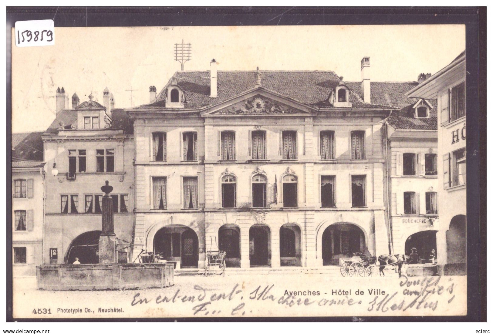 DISTRICT D'AVENCHES - AVENCHES - HOTEL DE VILLE - TB - Avenches