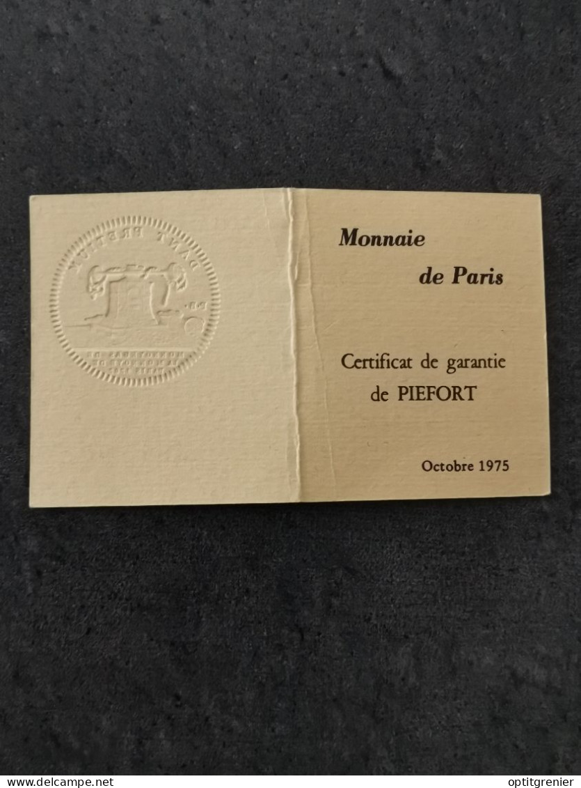 COFFRET PIEFORT ARGENT 50 FRANCS HERCULE 1975 N° 955/955 / SILVER FRANCE