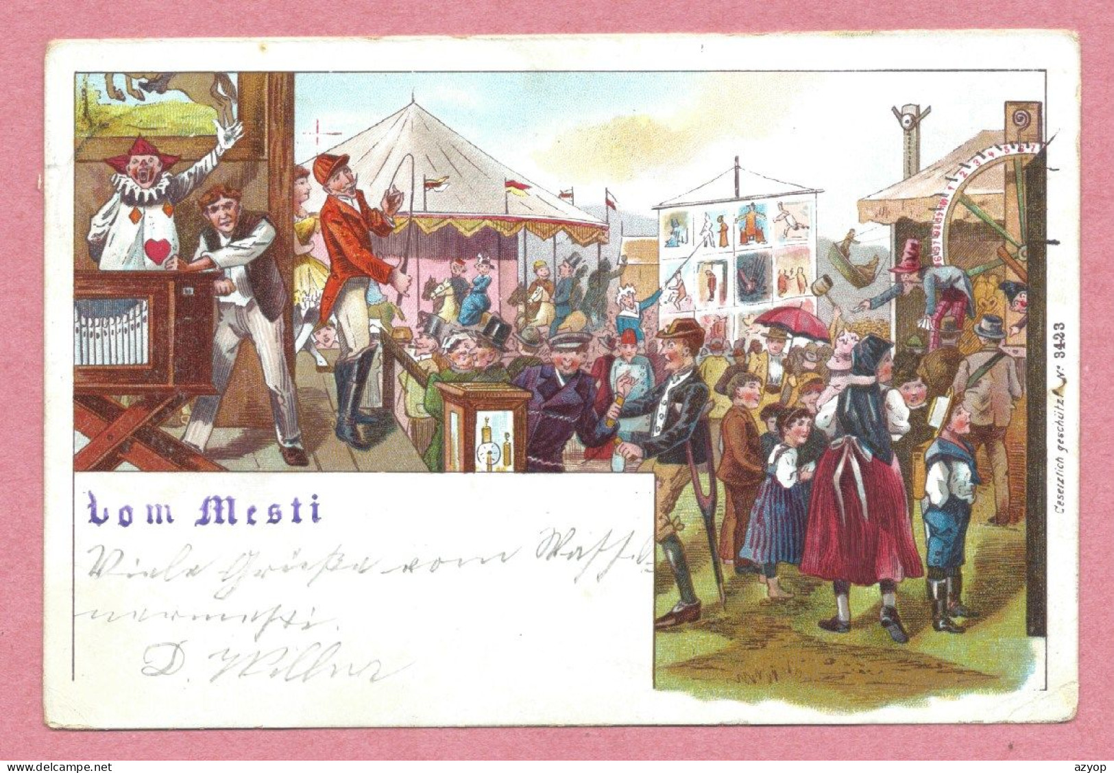 67 - Cachet WASSELNHEIM - WASSELONNE - Litho Couleur - Fête - Messti - Kilbe - Wasselonne