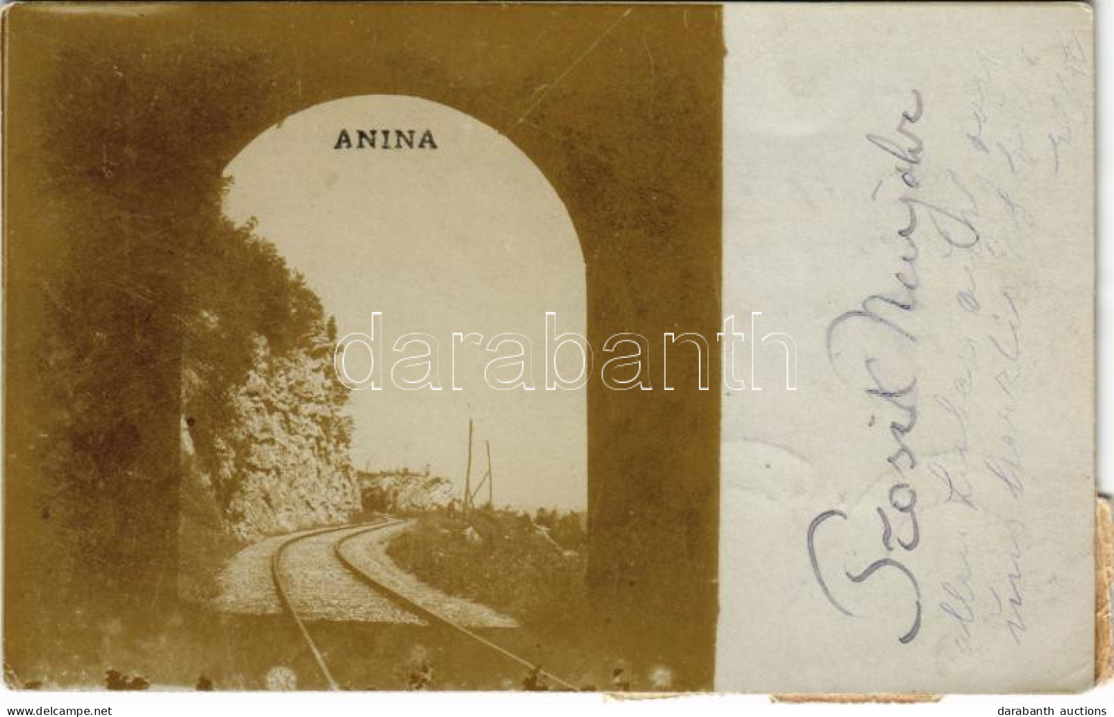 T2/T3 1925 Anina, Stájerlakanina, Stájerlak, Steierdorf; Vasúti Alagút / Railway Tunnel. Hollschütz Photo (EK) - Ohne Zuordnung