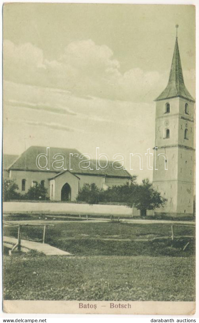 T2/T3 Bátos, Betsch, Botsch; Evangélikus Templom és Paplak / Lutheran Church And Rectory (EK) - Non Classés