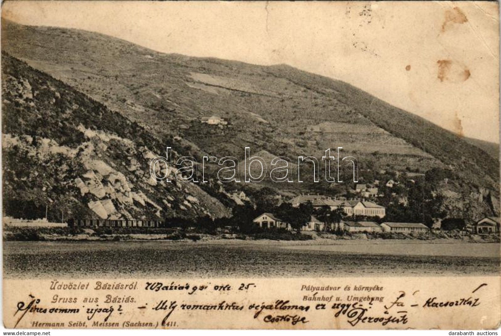 T3 1901 Báziás, Pályaudvar és Környéke, Vasútállomás / Bahnhof U. Umgebung / Railway Station (EB) - Non Classés