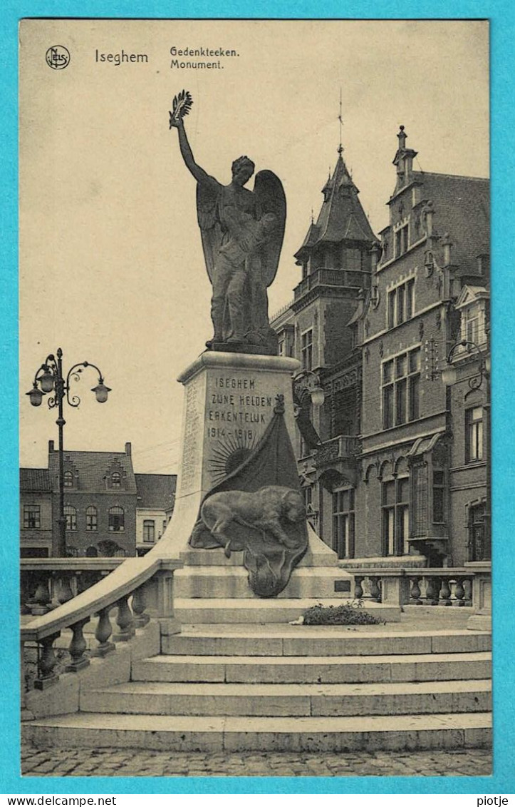 * Izegem - Iseghem (West Vlaanderen) * (Nels) Gedenksteen, Monument, Mémorial, Héros De La Guerre, Old - Izegem