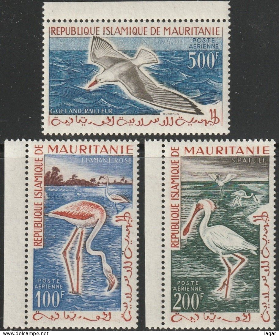 THEMATIC BIRDS:  FLAMINGO, HERON, SEAGULL   - MAURITANIA - Albatros