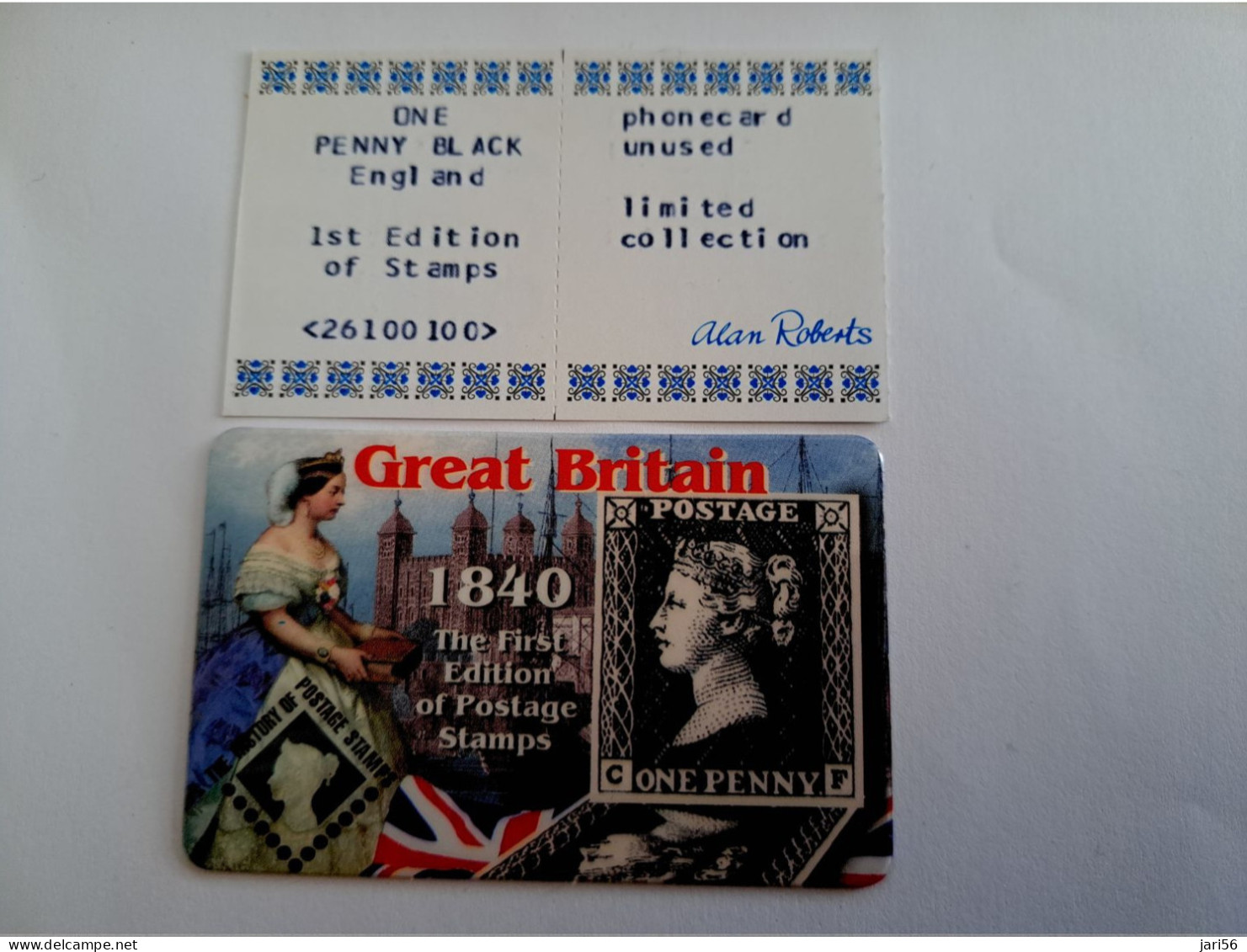 GREAT BRITAIN /20 UNITS / PENNY BLACK  1840 / DATE 06/2002     /    PREPAID CARD / LIMITED EDITION/ MINT  **15703** - Collections