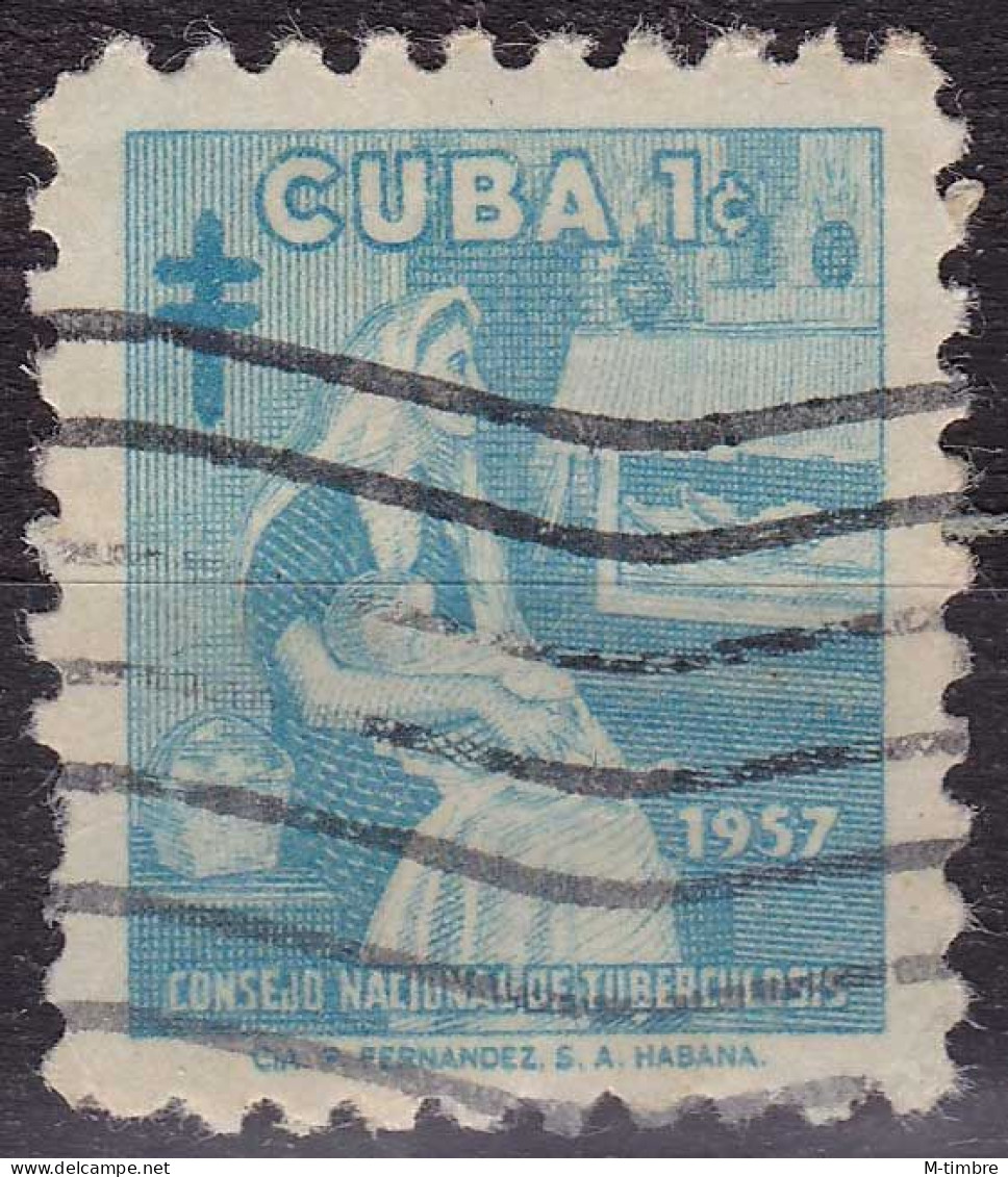 Cuba (Bienfaisance) YT B32 Mi Z37 Année 1957 (Used °) Croix - Enfant - Tuberculose - Beneficiencia (Sellos De)