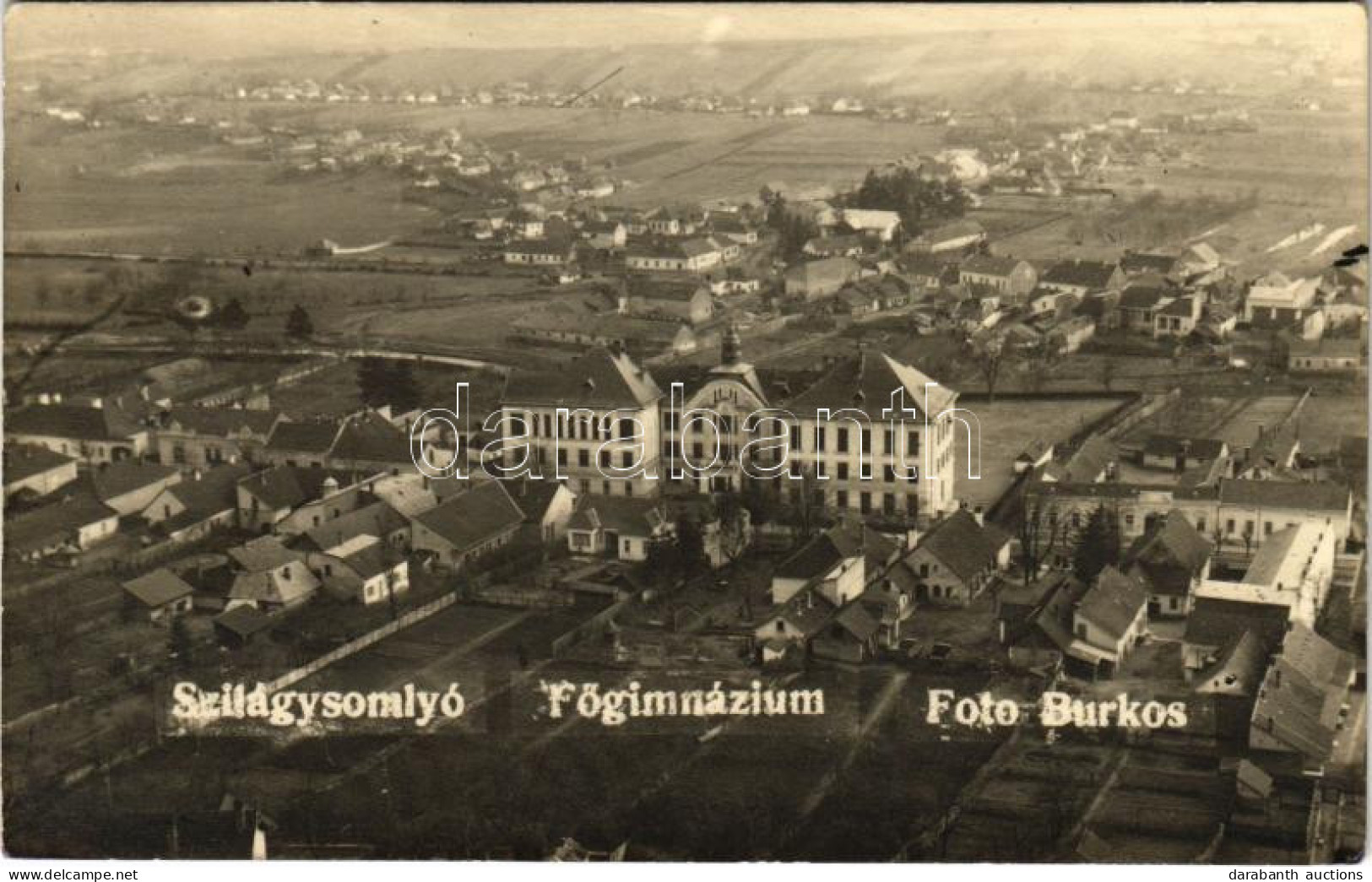 T2 Szilágysomlyó, Simleu Silvaniei; Főgimnázium / Grammar School. Foto Burkos Photo + "1940 Szilágysomlyó Visszatért" So - Zonder Classificatie
