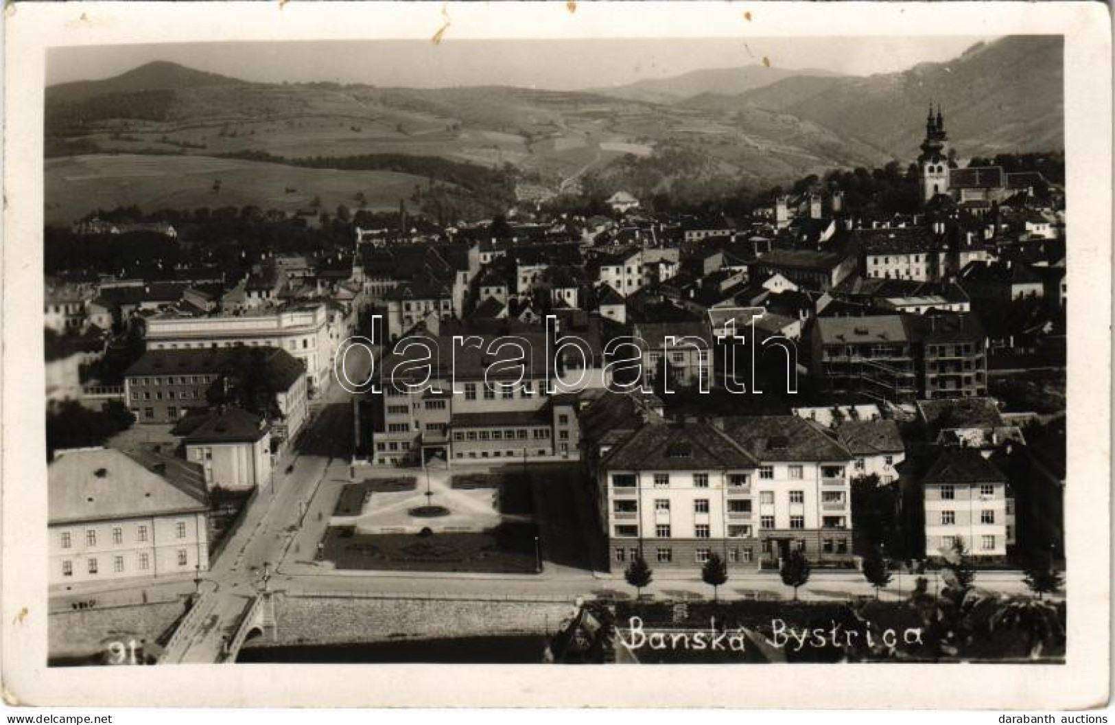 T2/T3 1934 Besztercebánya, Banská Bystrica; Látkép / General View (fl) - Unclassified