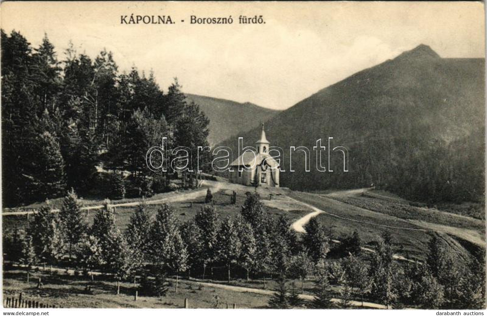 T2 1913 Borosznó-fürdő, Brusno-kúpele; Kápolna / Chapel - Zonder Classificatie