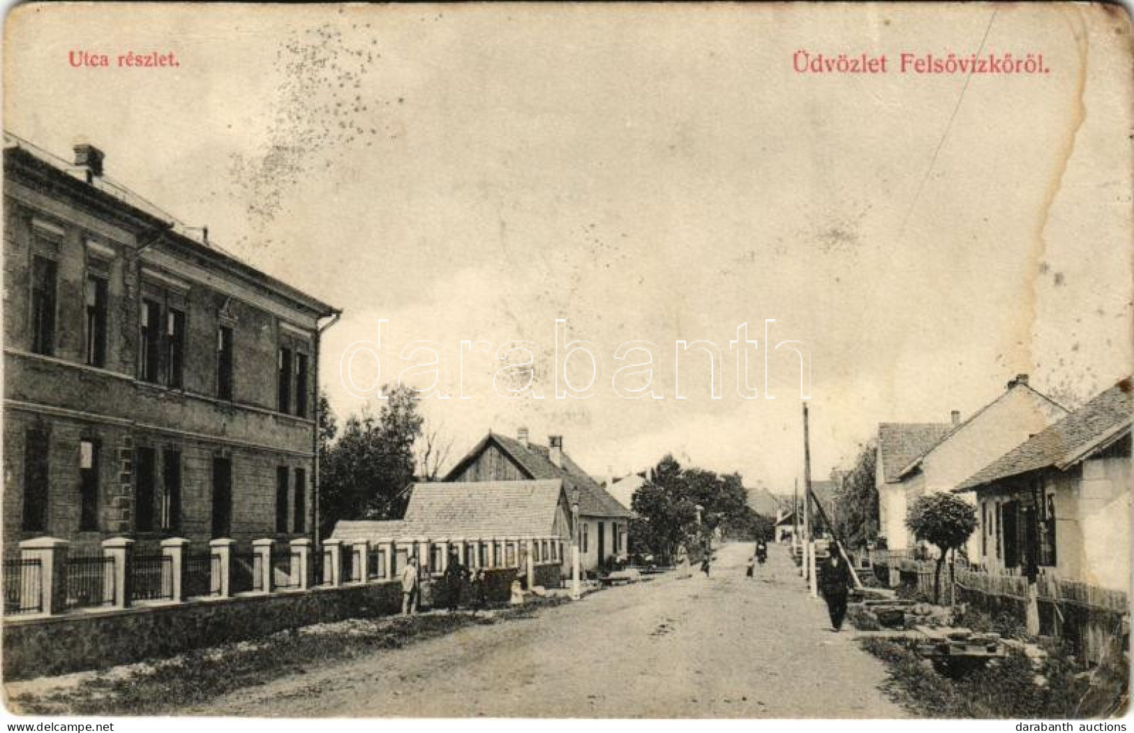 T3 1915 Felsővízköz, Felső-Szvidnyik, Vysny Svídnik, Svídnik; Utca, Főszolgabírói Hivatal / Street, Court + "K.u.k. Feld - Non Classés