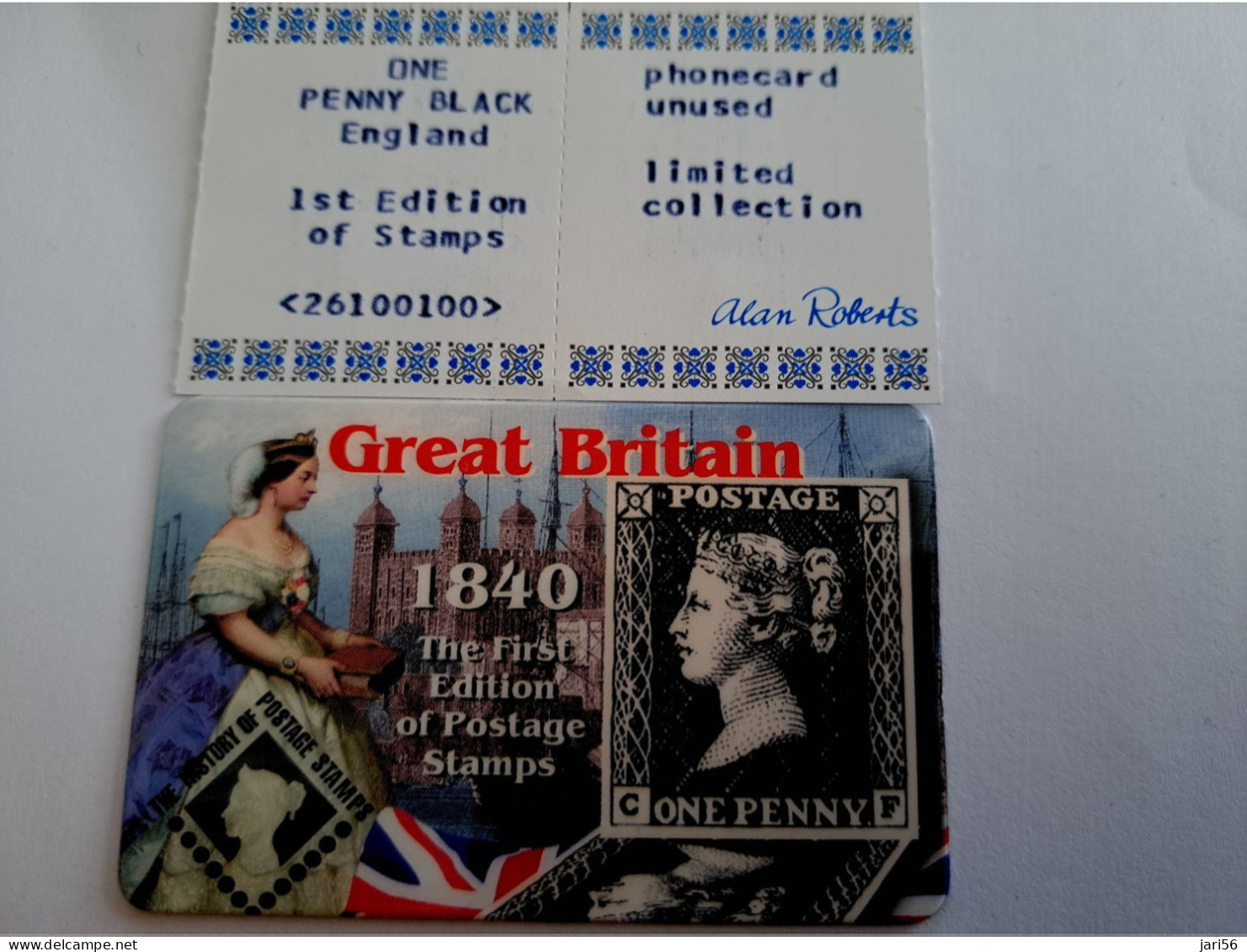 GREAT BRITAIN /20 UNITS / PENNY BLACK  1840 / DATE 06/2002     /    PREPAID CARD / LIMITED EDITION/ MINT  **15704** - Verzamelingen