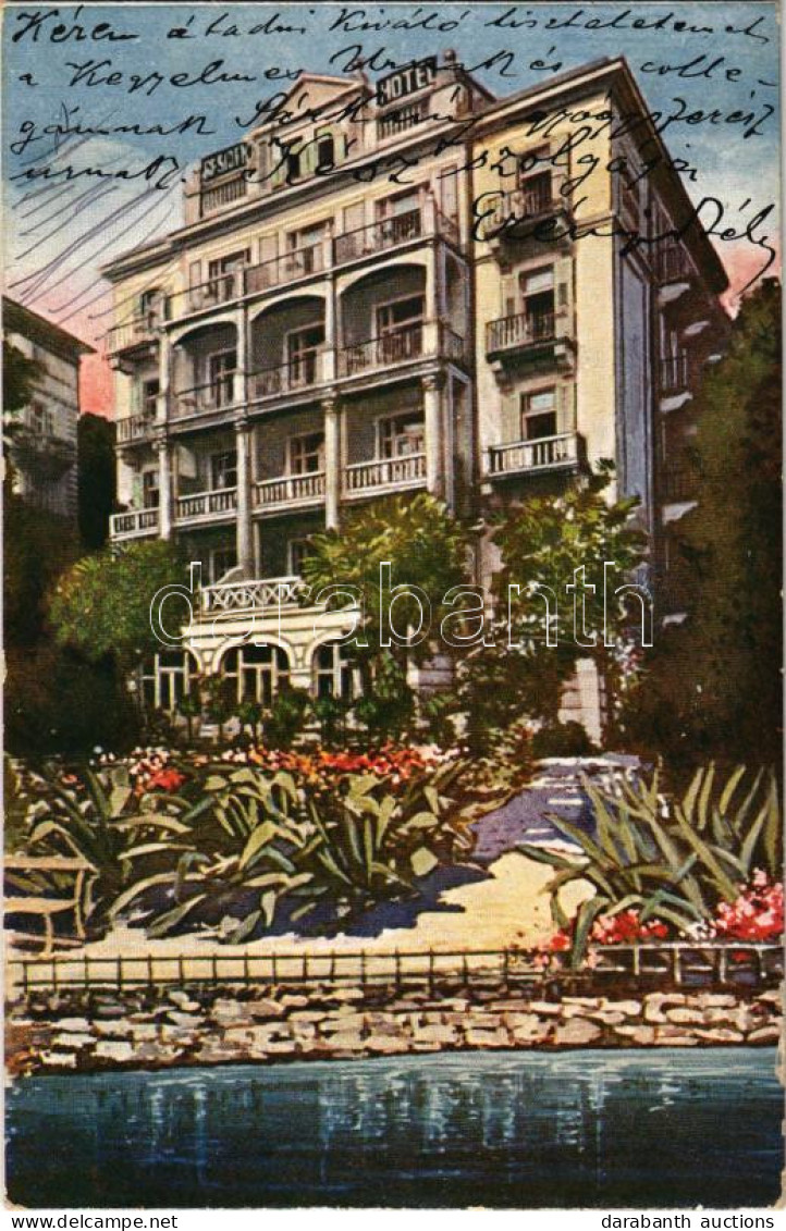 * T2/T3 1928 Abbazia, Opatija; Hotel Residenz (EK) - Non Classés