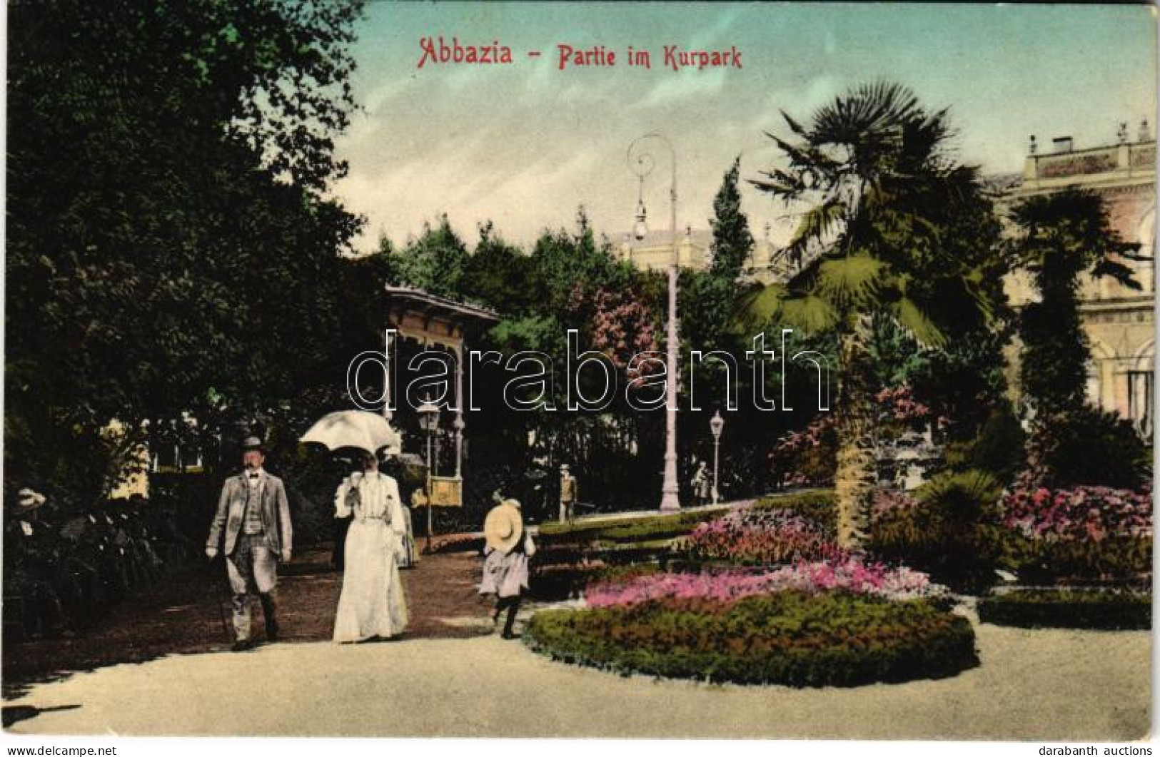 T2 1913 Abbazia, Opatija; Partie Im Kurpark / Spa Park - Ohne Zuordnung