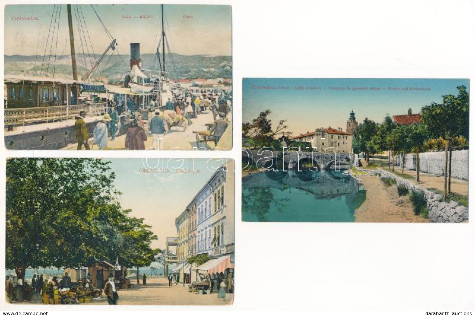 **, * Crikvenica, Cirkvenica; 5 Db Régi Képeslap Vegyes Minőségben / 5 Pre-1945 Postcards In Mixed Quality - Zonder Classificatie