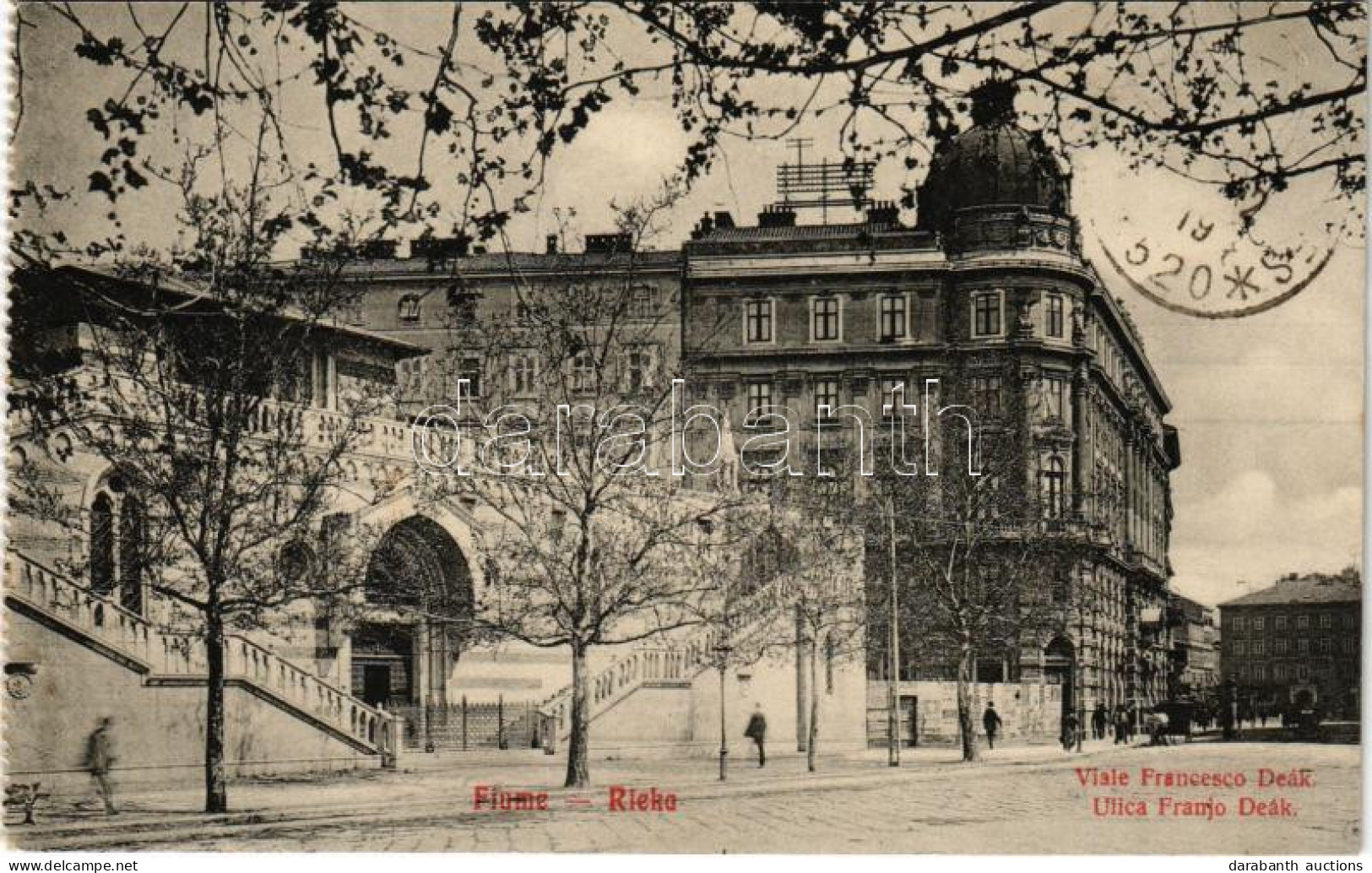 * T2 1919 Fiume, Rijeka; Viale Francesco Deák / Ulica Franjo Deák / Street - Non Classés