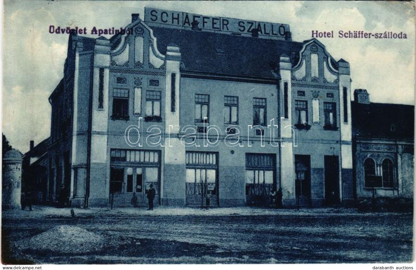 T2/T3 Apatin, Hotel Schäffer Szálloda. Lotterer Antal Kiadása / Hotel (EK) - Zonder Classificatie