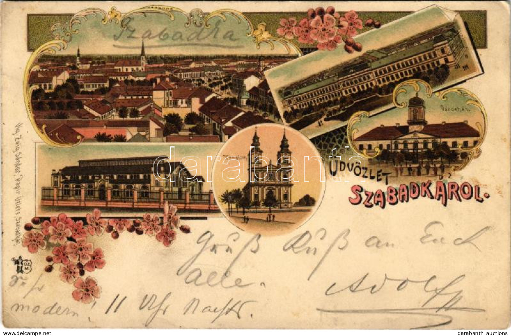 T2/T3 1899 (Vorläufer) Szabadka, Subotica; Városháza, Törvényszéki Palota, Templom, Vasútállomás. Víg Zsig. Sándor Kiadá - Non Classés