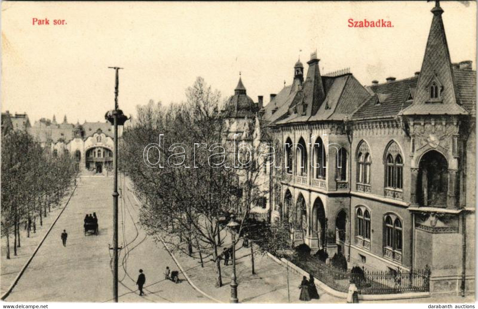 * T2/T3 Szabadka, Subotica; Park Sor, Vasútállomás / Street, Railway Station - Non Classificati