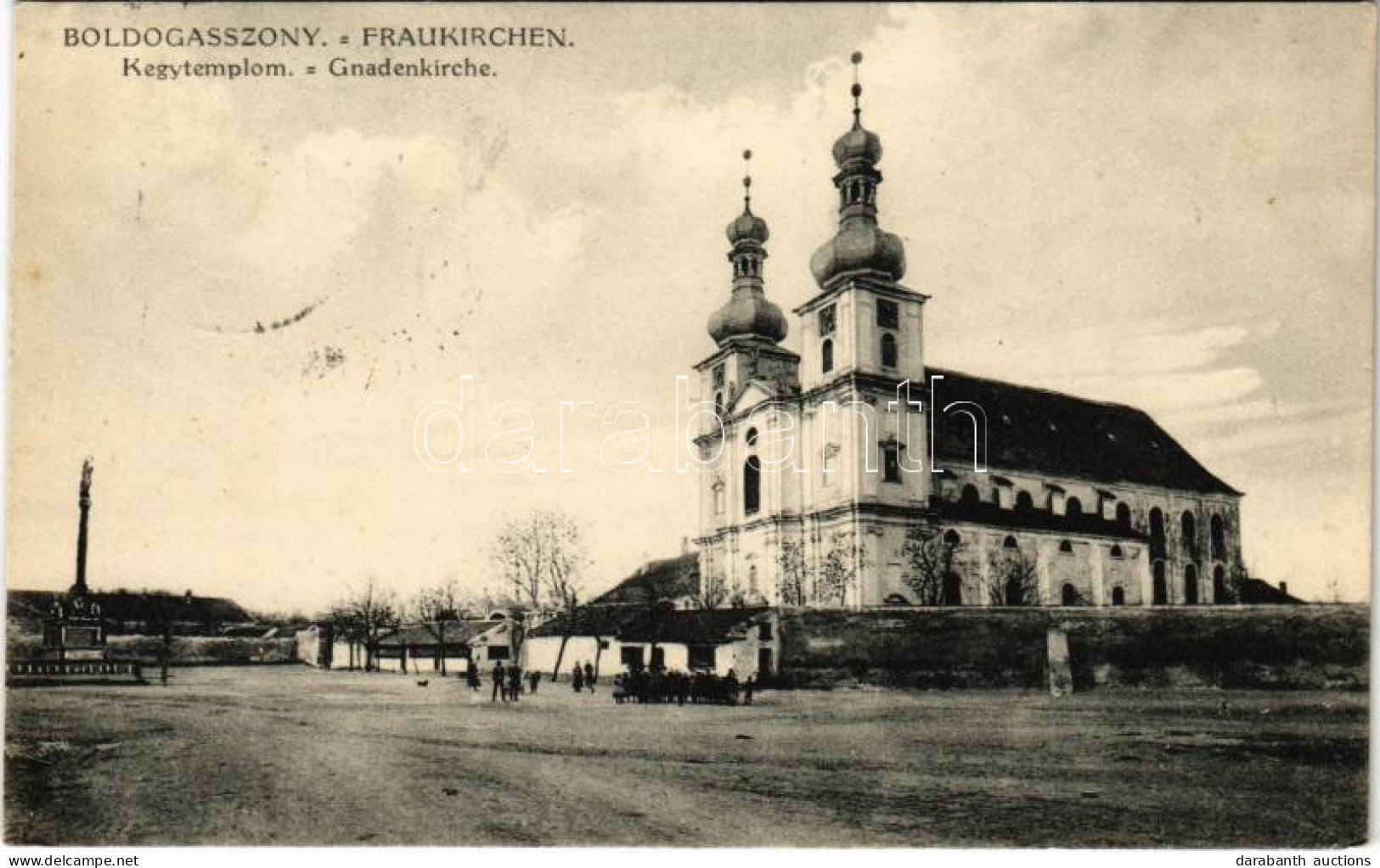 T2/T3 1912 Boldogasszony, Fertőboldogasszony, Frauenkirchen; Kegytemplom. Horváth J. Kiadása / Gnadenkirche / Pilgrimage - Non Classificati