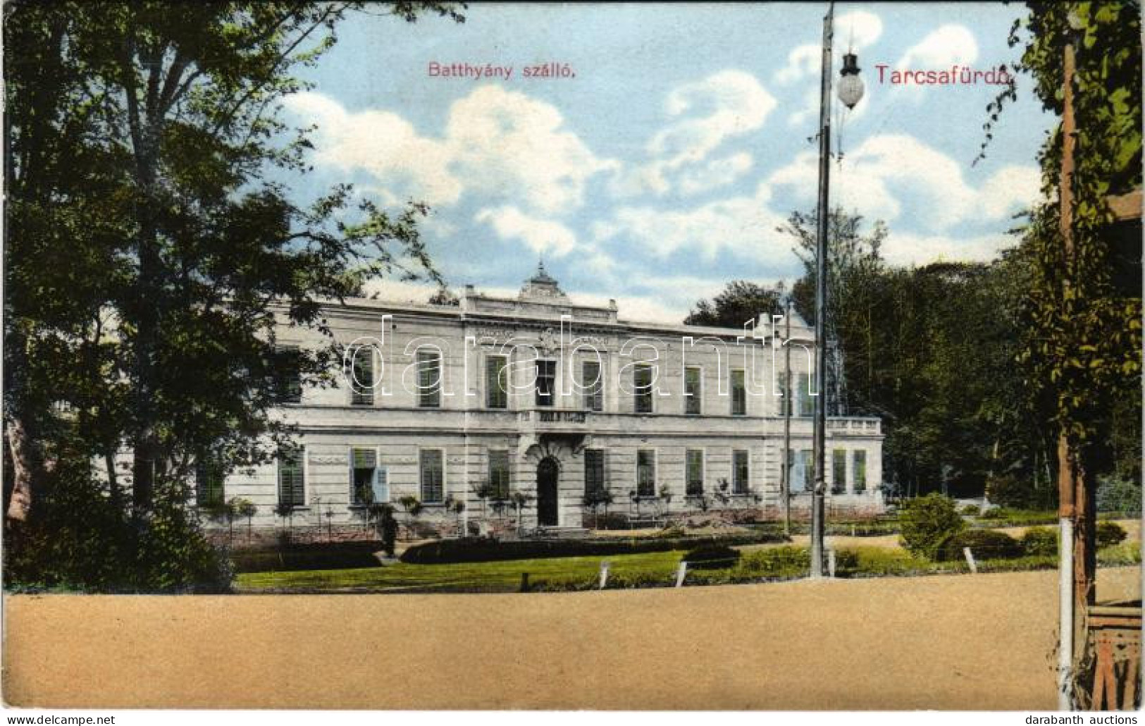 T2/T3 1913 Tarcsafürdő, Bad Tatzmannsdorf; Batthyány Szálloda. Stern Fényképész Kiadása / Hotel (EK) - Ohne Zuordnung