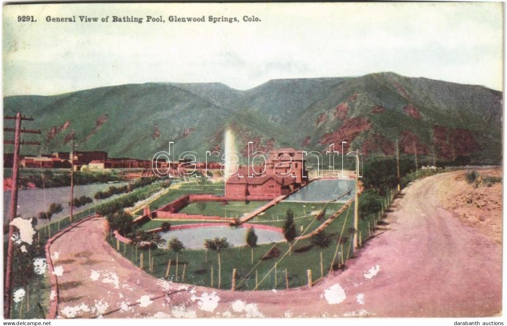 ** T3/T4 Glenwood Springs (Colorado), General View Of Bathing Pool (wet Damage) - Non Classés