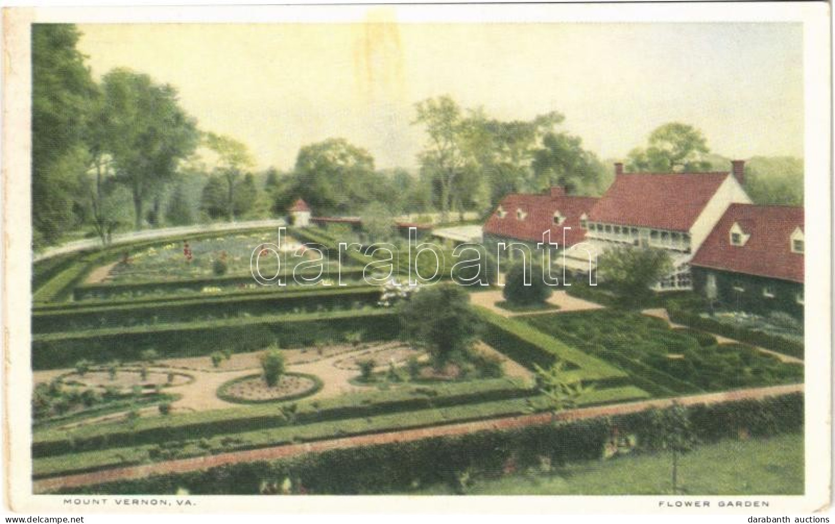 ** T2/T3 Mount Vernon (Virginia), Flower Garden (worn Edges) - Non Classificati