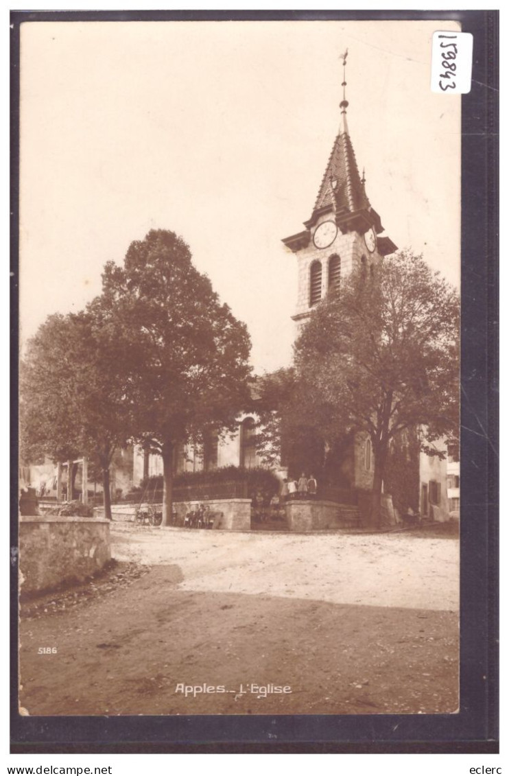 DISTRICT D'AUBONNE - APPLES - L'EGLISE - TB - Apples