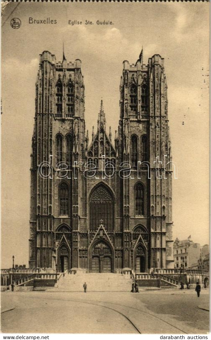 * T2 1915 Brussels, Bruxelles; Eglise Ste. Gudule / Cathedral - Non Classificati