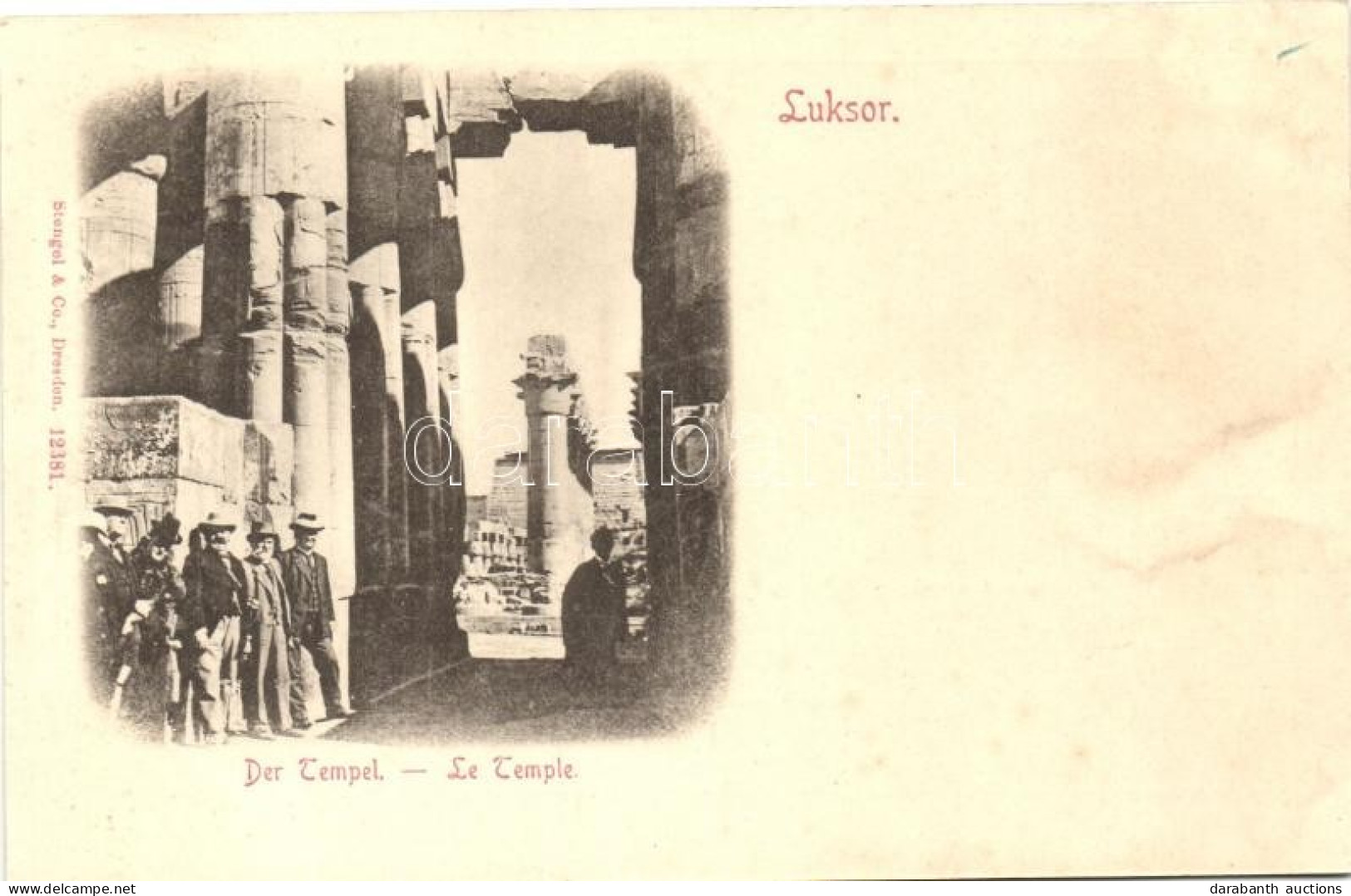 * T3/T4 Luxor, Luksor; Der Tempel - Le Temple (wet Damage) - Non Classés