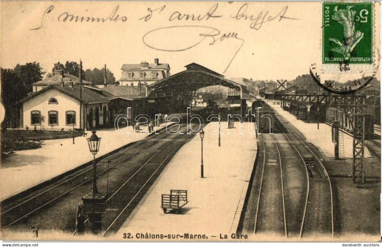 T2 Chalons-en-Champagne, Chalons-sur-Marne; La Gare / Railway Station, Train - Ohne Zuordnung