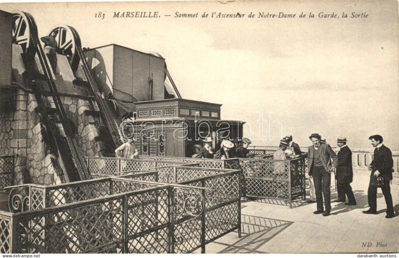 ** T2 Marseille, Sommet De L'Ascenseur De Notre-Dame De La Garde, La Sortie / The Elevator Exit Of The Notre-Dame De La  - Zonder Classificatie