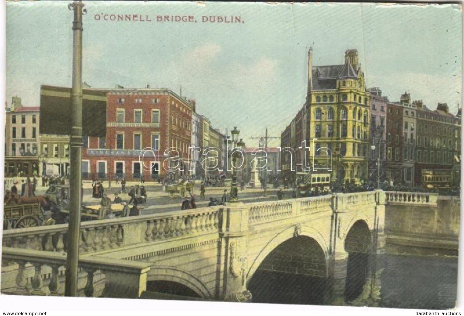 ** T3 Dublin, O'Connell Bridge, Kinahan & Co. Ltd., Autobus (crease) - Ohne Zuordnung